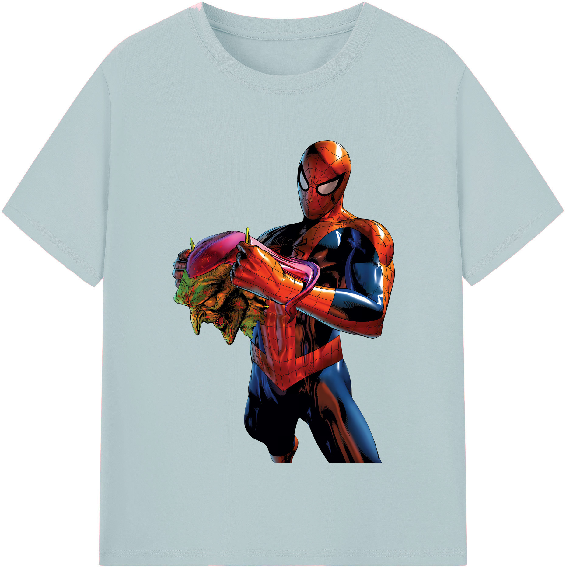 （画像用） Spider Man スパイダーマン 綿100％半袖Tシャツ（フロントプリント）